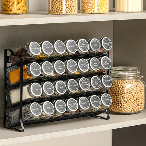 AOZITA detail of labels and inner sifting lid showing quick identification advantage