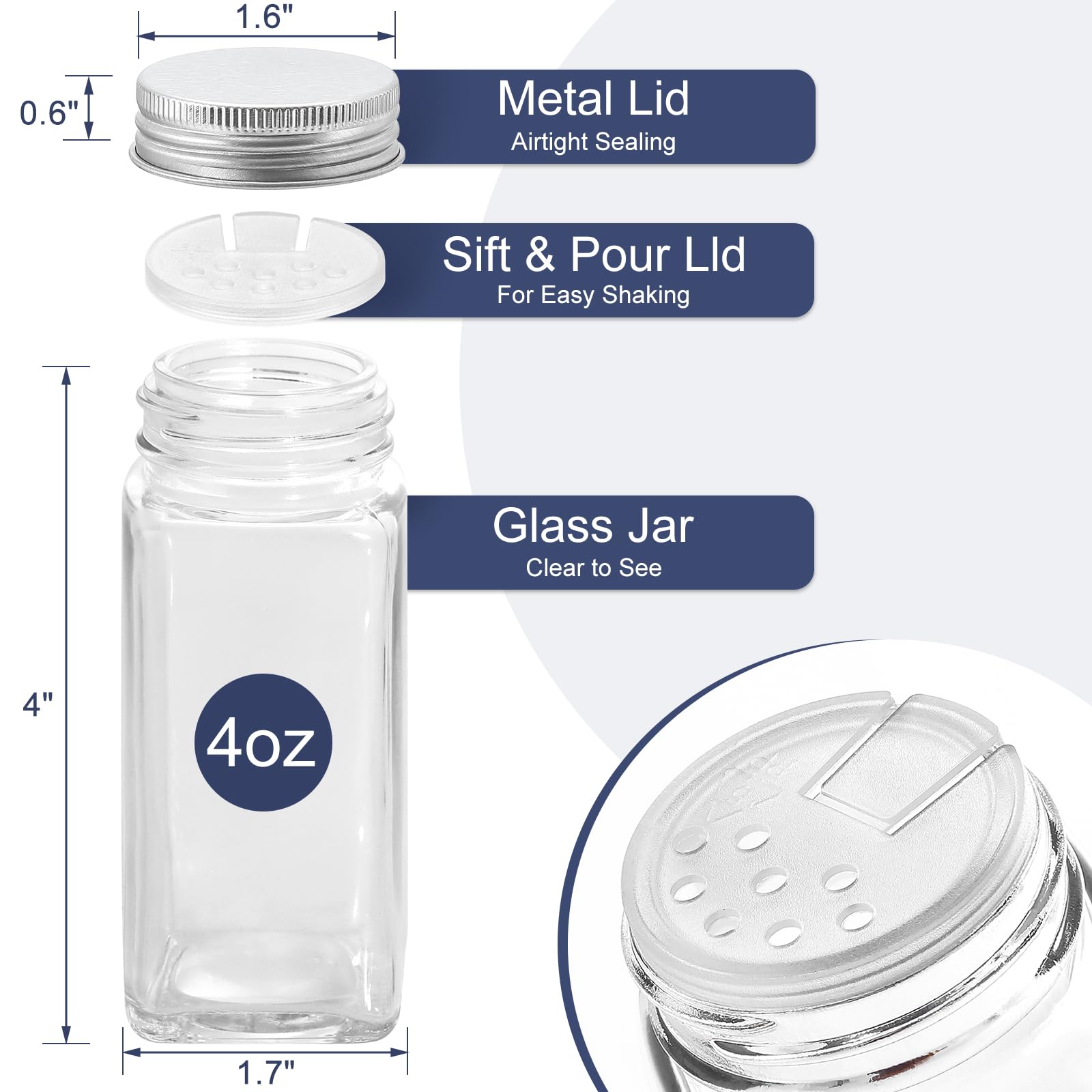 AOZITA spice rack on kitchen countertop demonstrating compact organization benefit