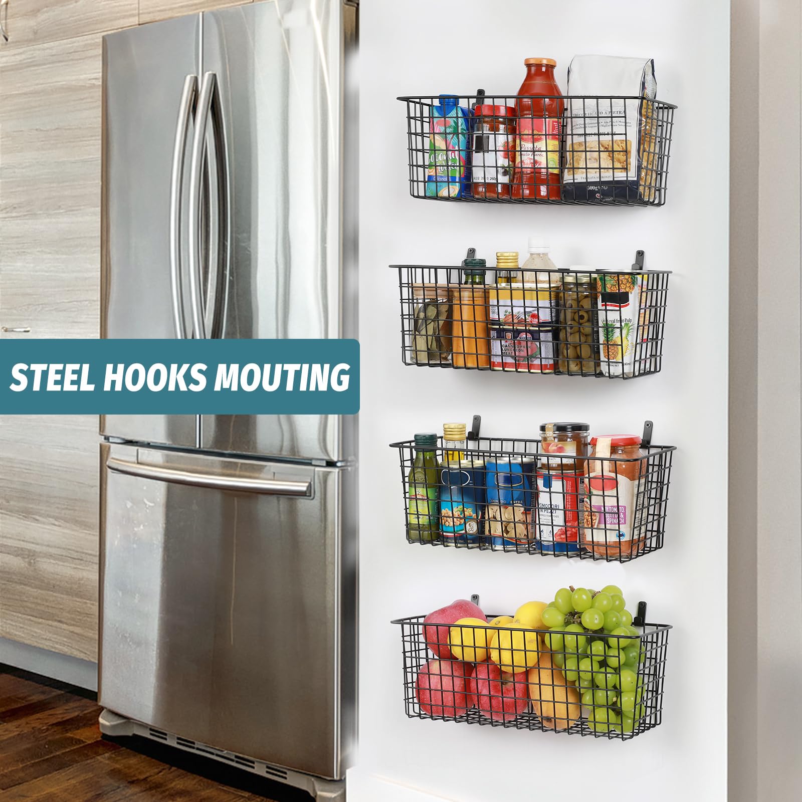 AOZITA steel hook and anchor installed in drywall for heavy-duty support