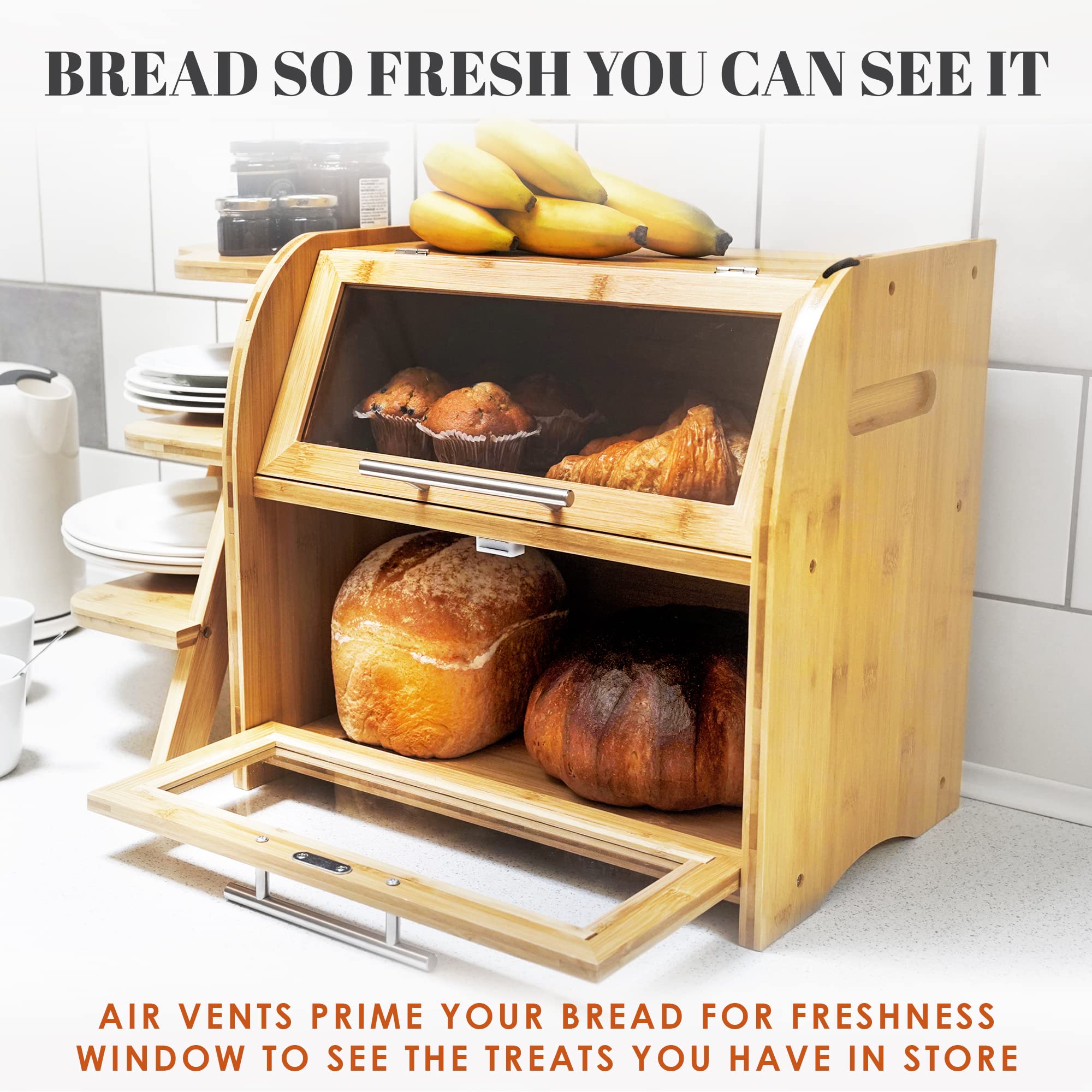 Apace Living Arise flat top used for jars demonstrating extra usable counter space