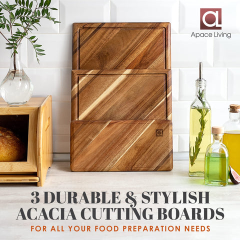 Apace Living close-up of acacia grain highlighting durable, attractive wood