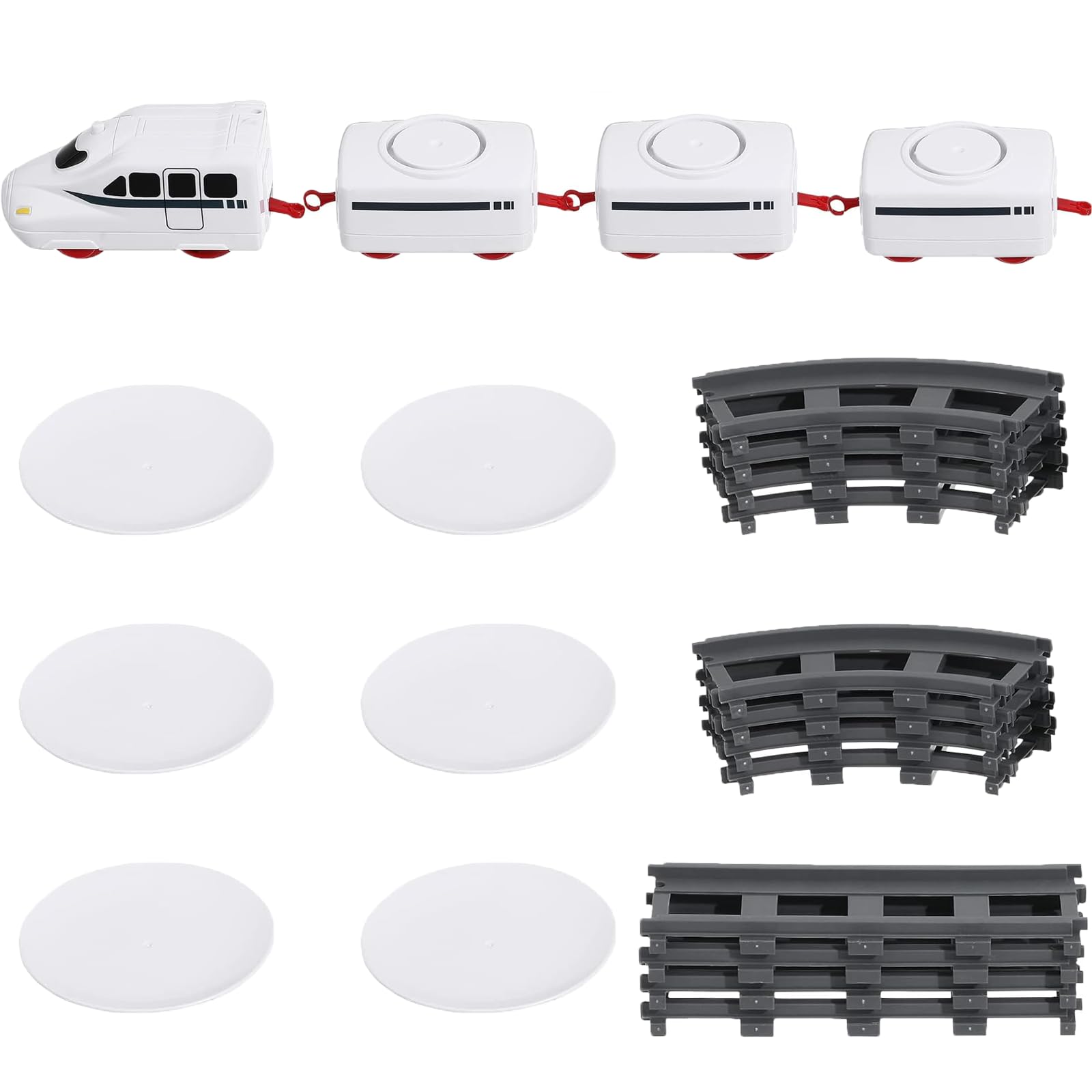 Apettoey detailed shot of interlocking tracks emphasizing simple snap-together assembly and stability