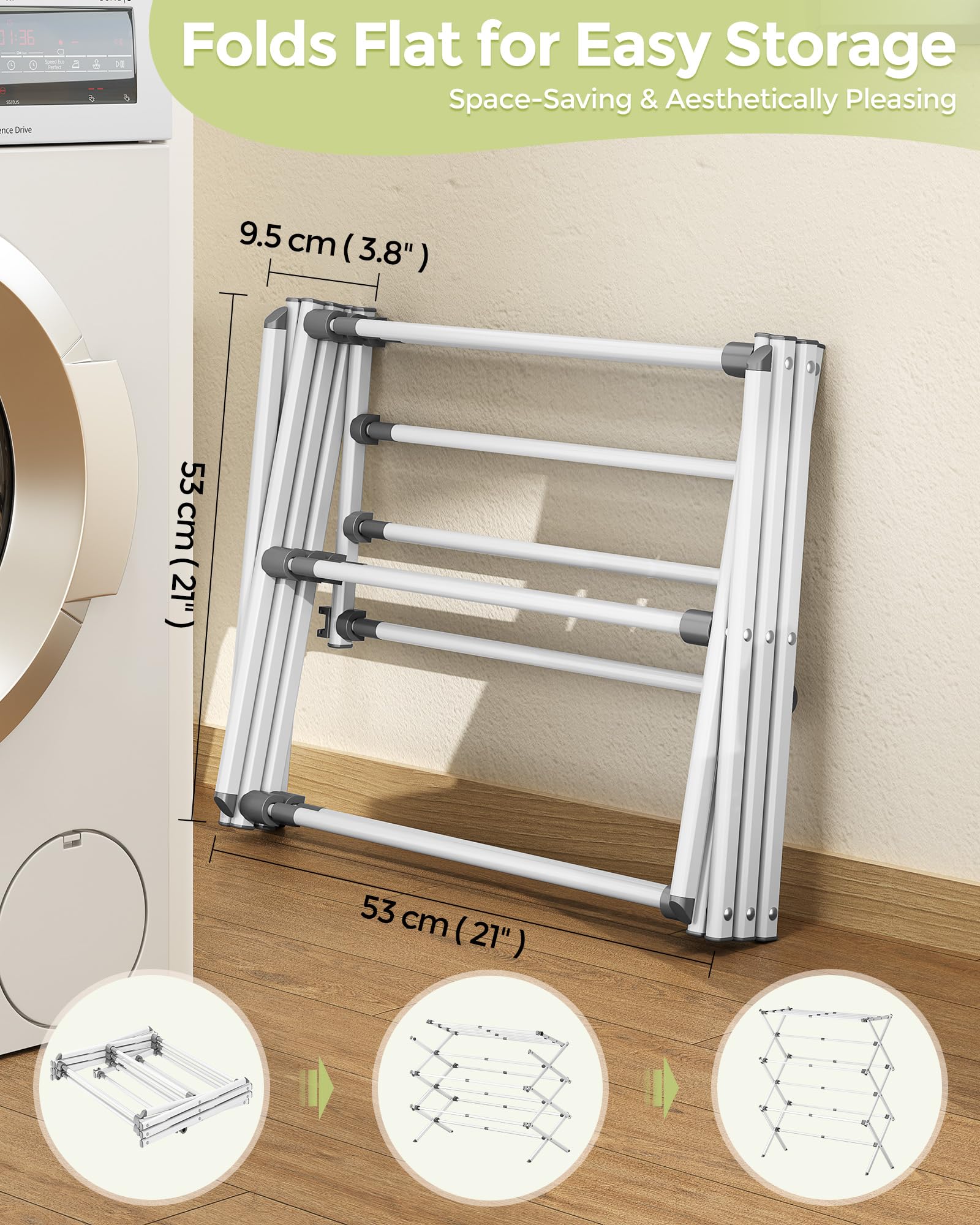 APEXCHASER folded flat under bed demonstrating space-saving storage