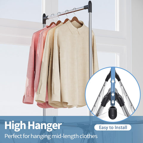 APEXCHASER folded flat for compact storage in a closet or corner