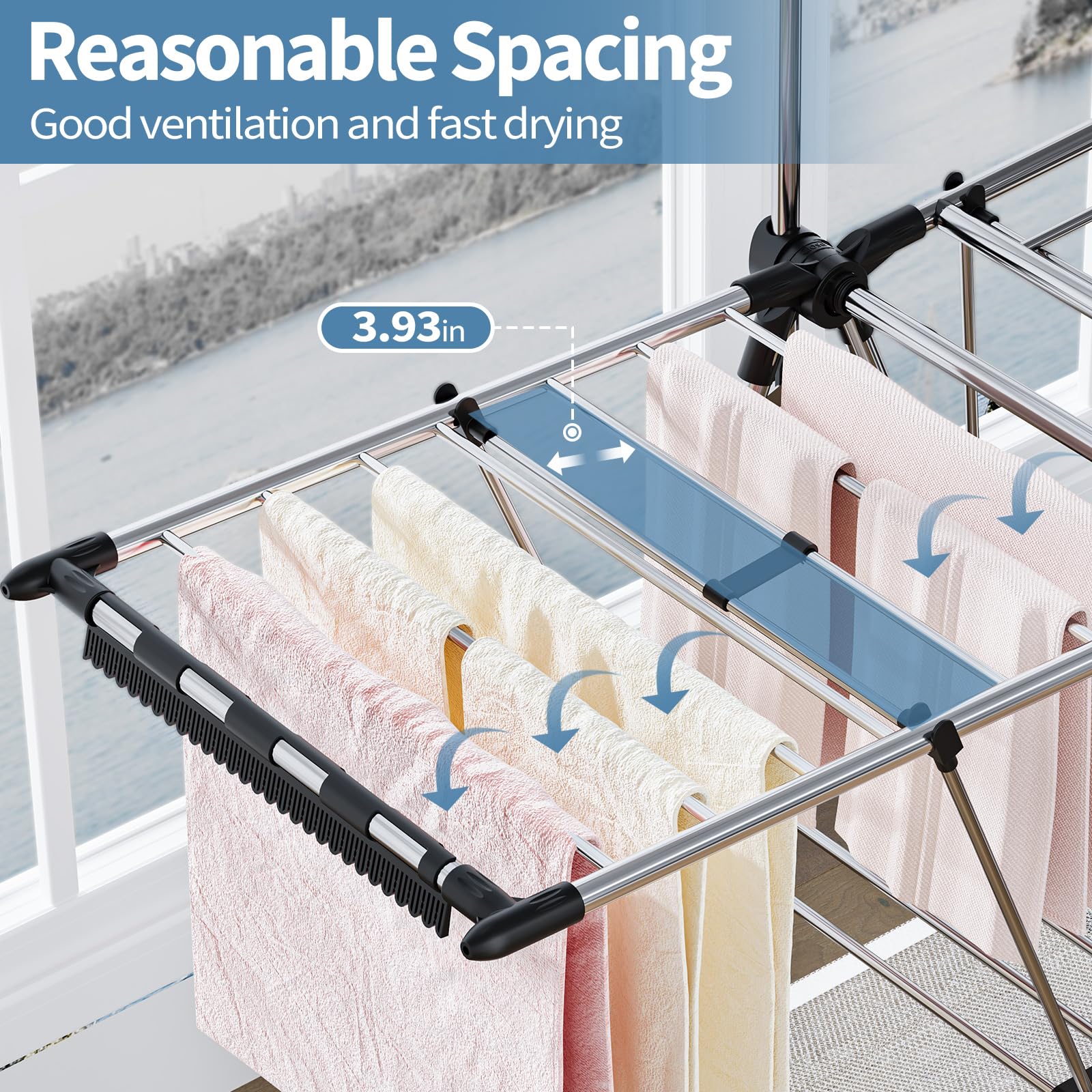 APEXCHASER high hanger holding a long dress to prevent creases