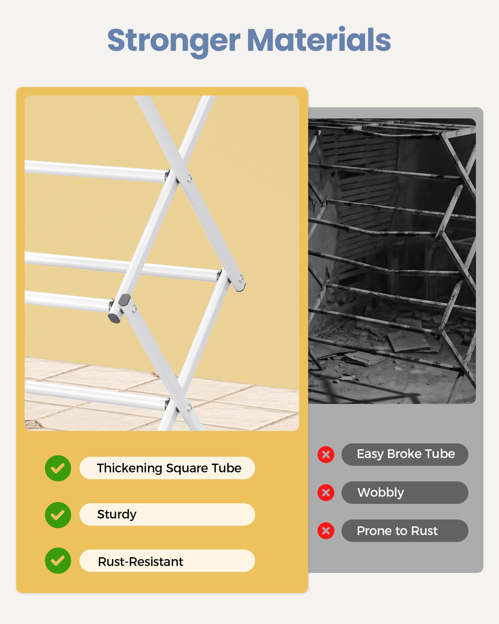 APEXCHASER in-use in a laundry room showing practical indoor drying benefit