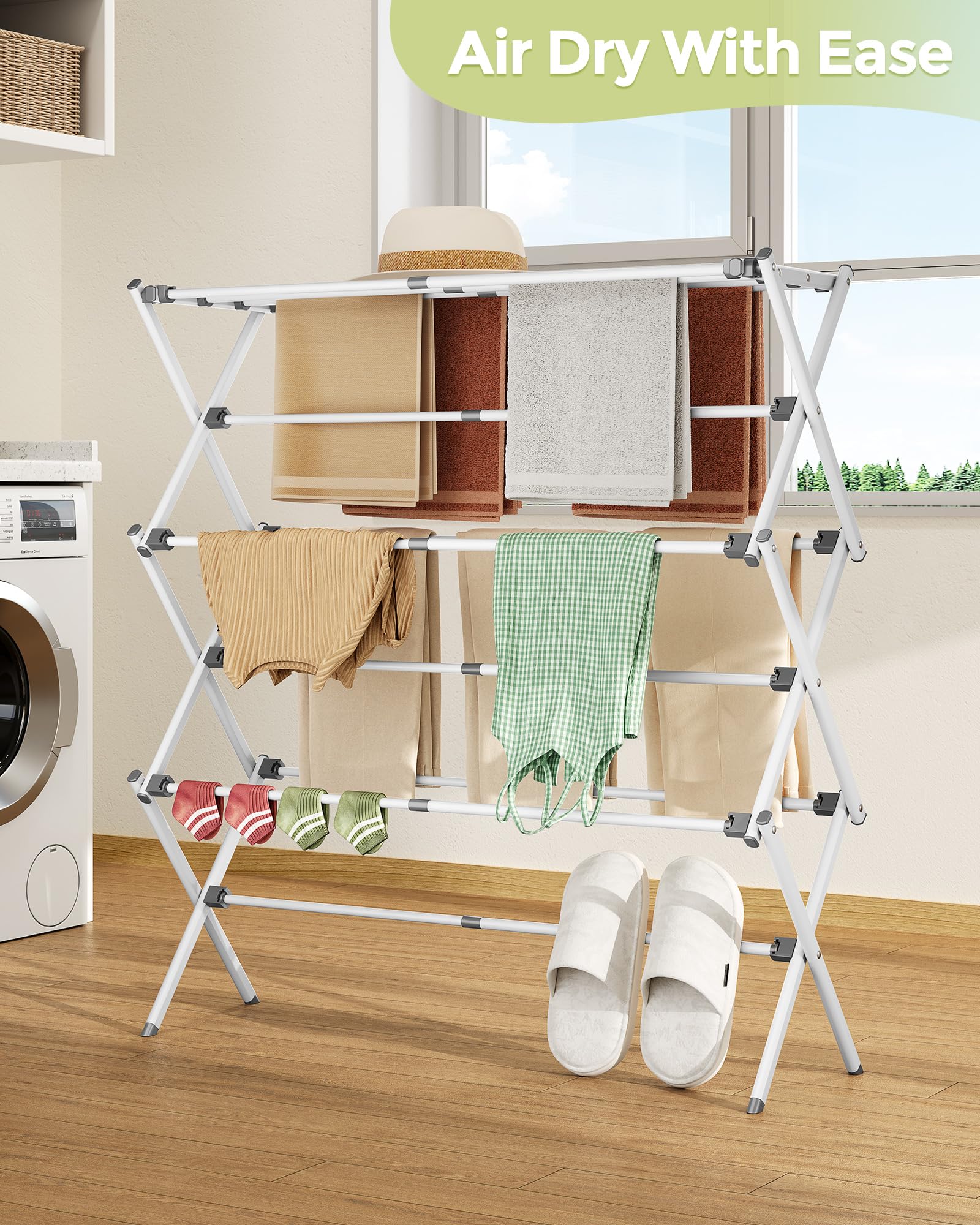 APEXCHASER rack next to chair showing scale and room-friendly size