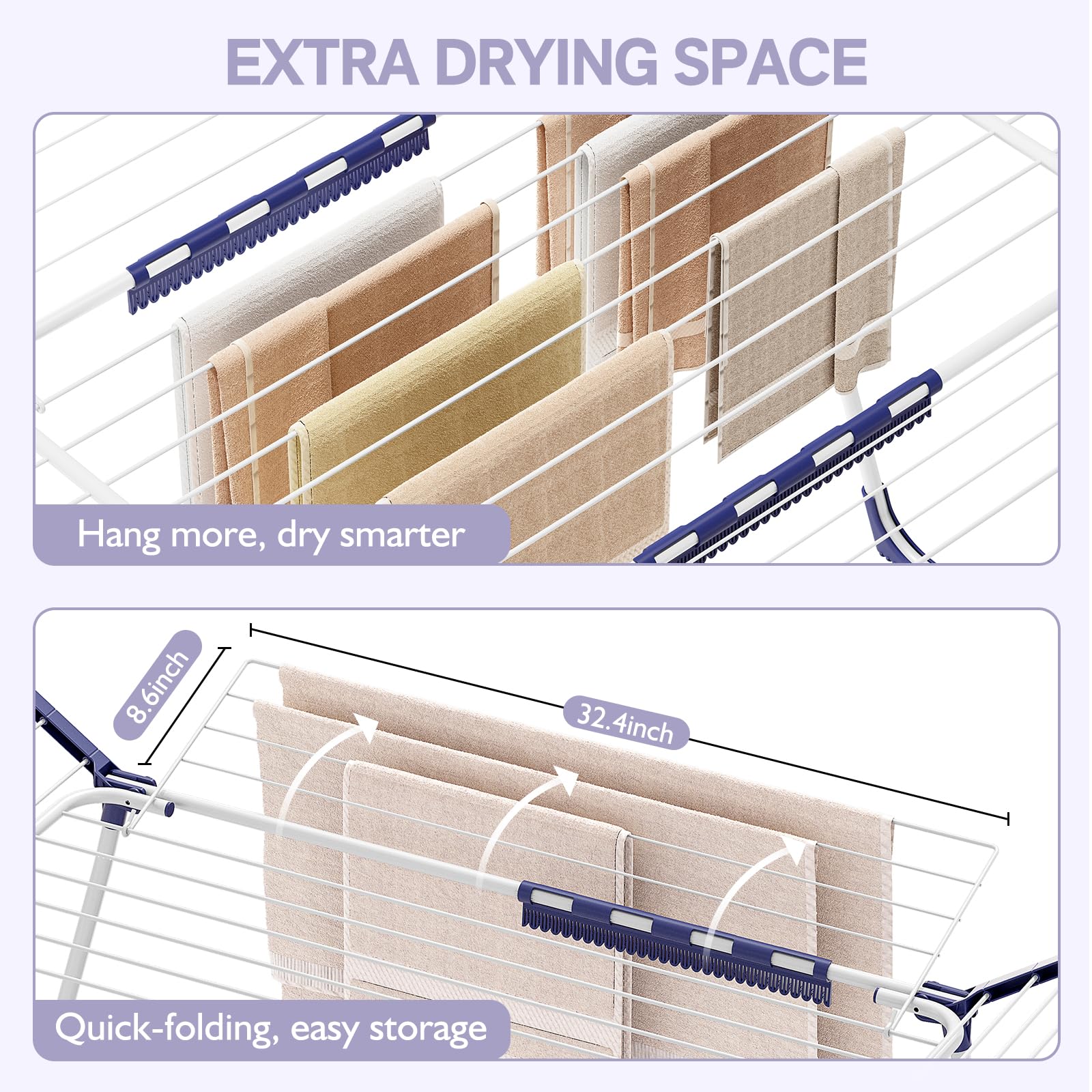 APEXCHASER windproof grooves detail keeping hangers secure against slipping