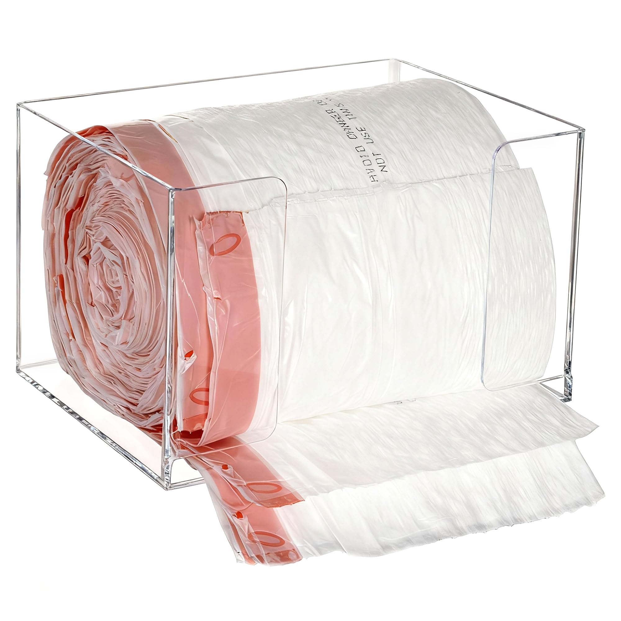 Aphbrada front view dispenser showing neat bag storage and easy access