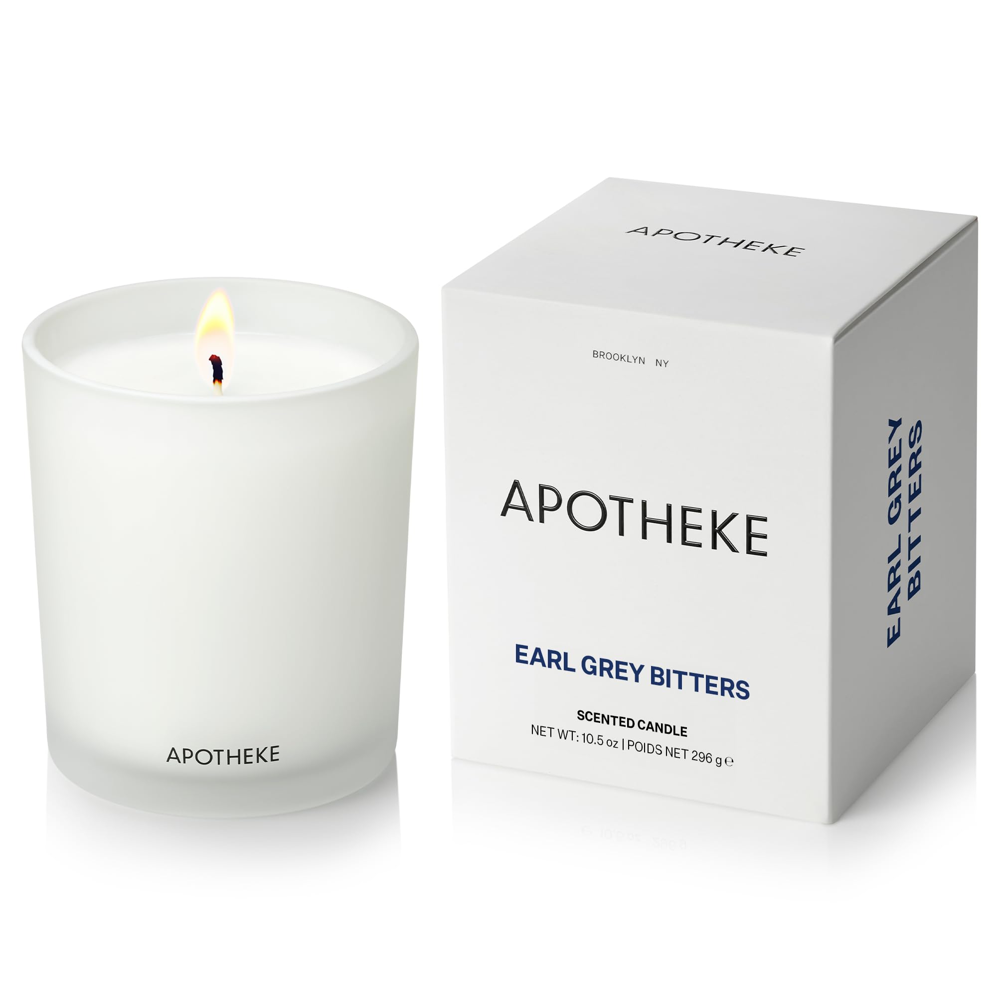 APOTHEKE front packaging showing candle and elegant glass—adds decor appeal