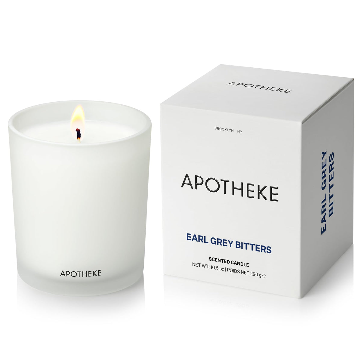 APOTHEKE front packaging showing candle and elegant glass—adds decor appeal