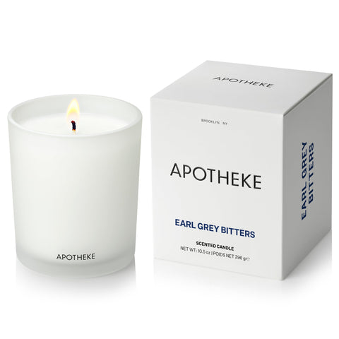 APOTHEKE front packaging showing candle and elegant glass—adds decor appeal
