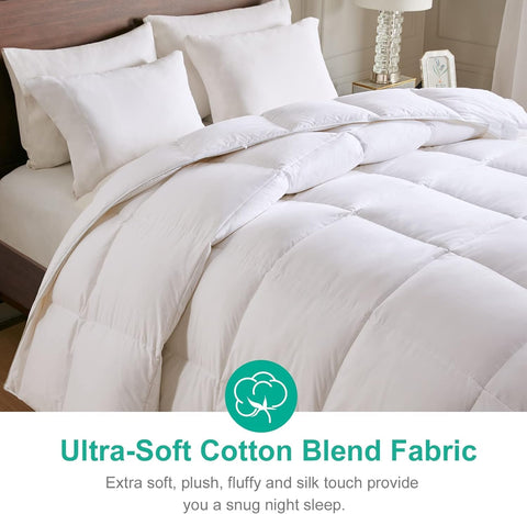 APSMILE close-up of double-brushed cotton blend cover showing silky texture and softness