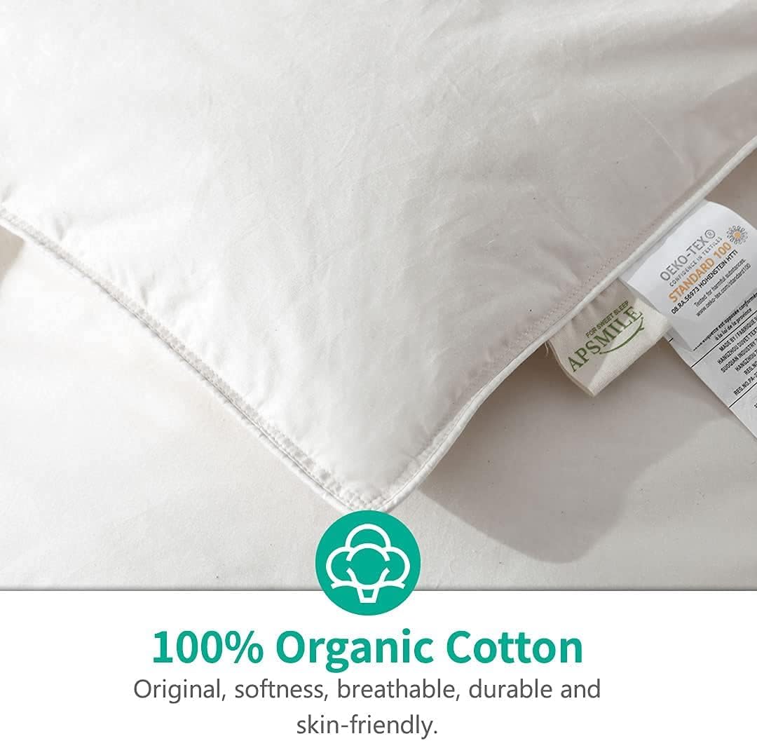 APSMILE corner tabs and double-stitched piping for secure duvet attachment