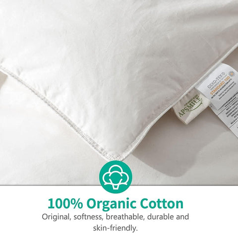 APSMILE corner tabs and double-stitched piping for secure duvet attachment