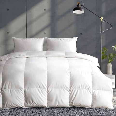 APSMILE king duvet front view shows breathable organic cotton and light comfort