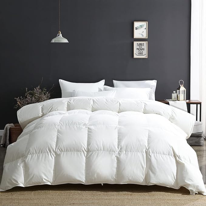 APSMILE oversized king front view showing full bed coverage and plush look