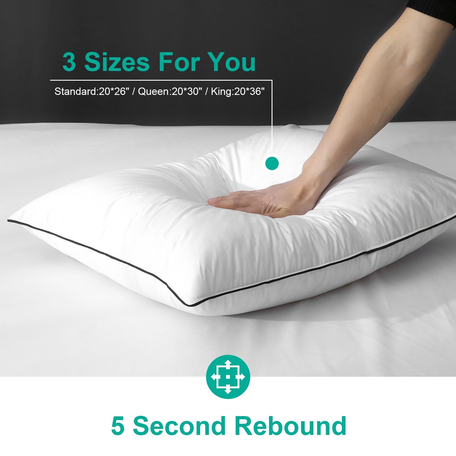 APSMILE pillow in washing machine to show easy care