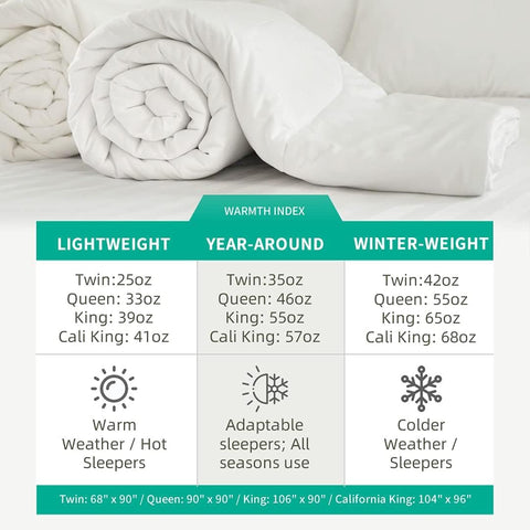 APSMILE size comparison beside pillow showing king dimensions and accurate scale