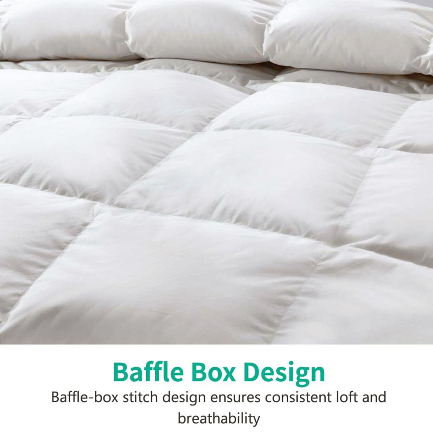 APSMILE on bed scale showing king size coverage and cooling sleep benefit