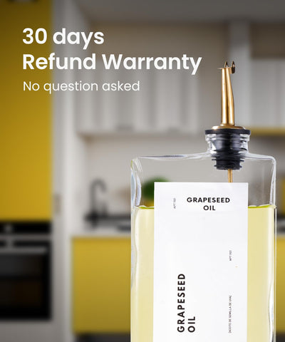 APT 1101 clear glass bottle showing contents for quick identification benefit