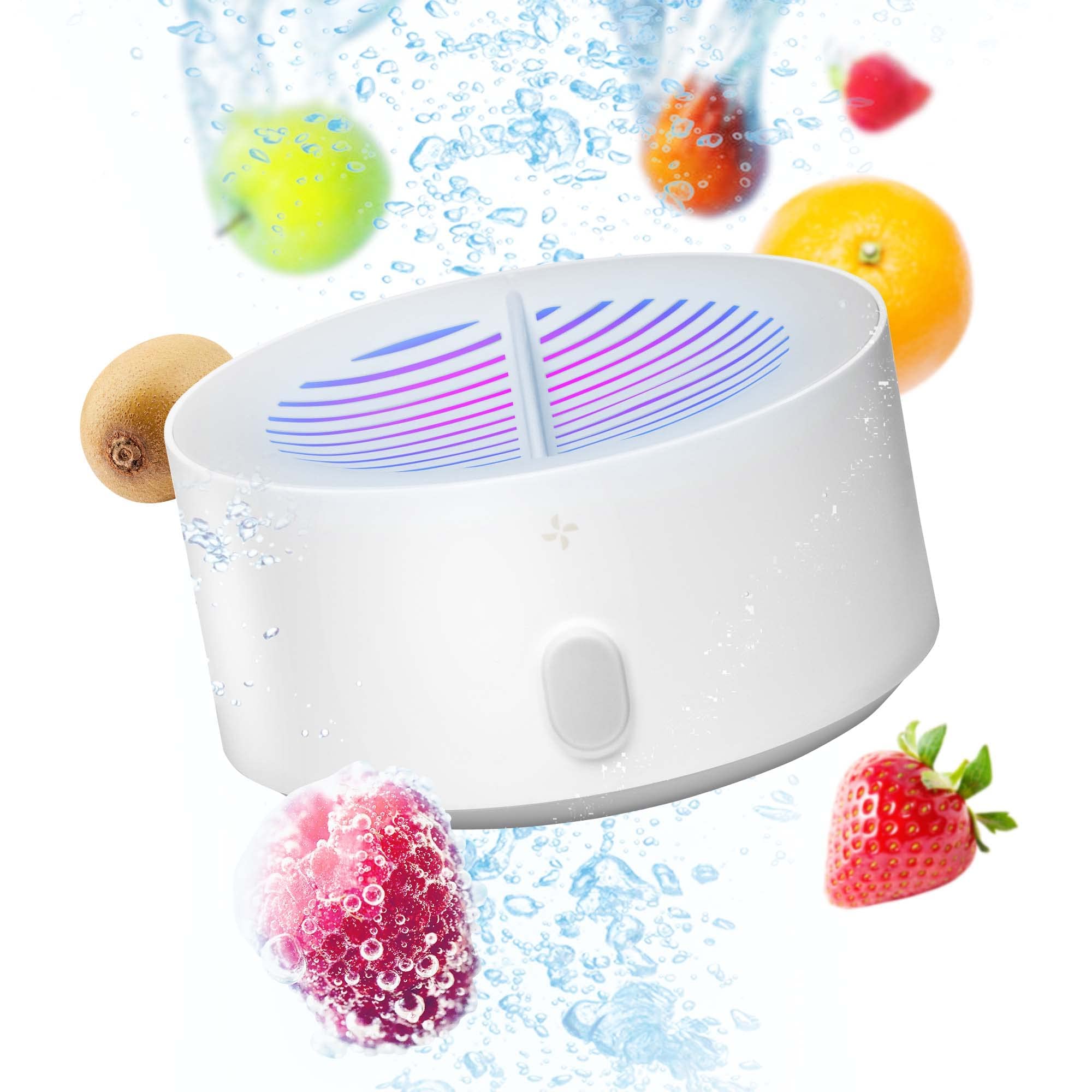 AquaPure front view showing compact purifier and benefit of easy cleaning