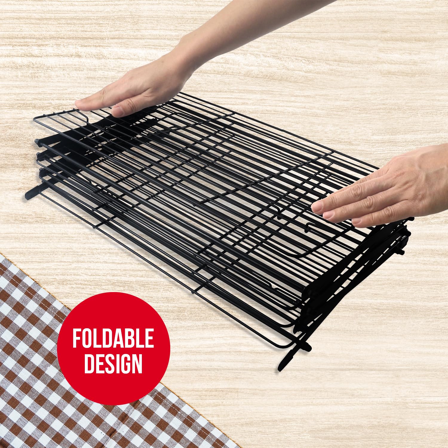 Arbelle close-up of wire grid detail highlighting reinforced construction and durability