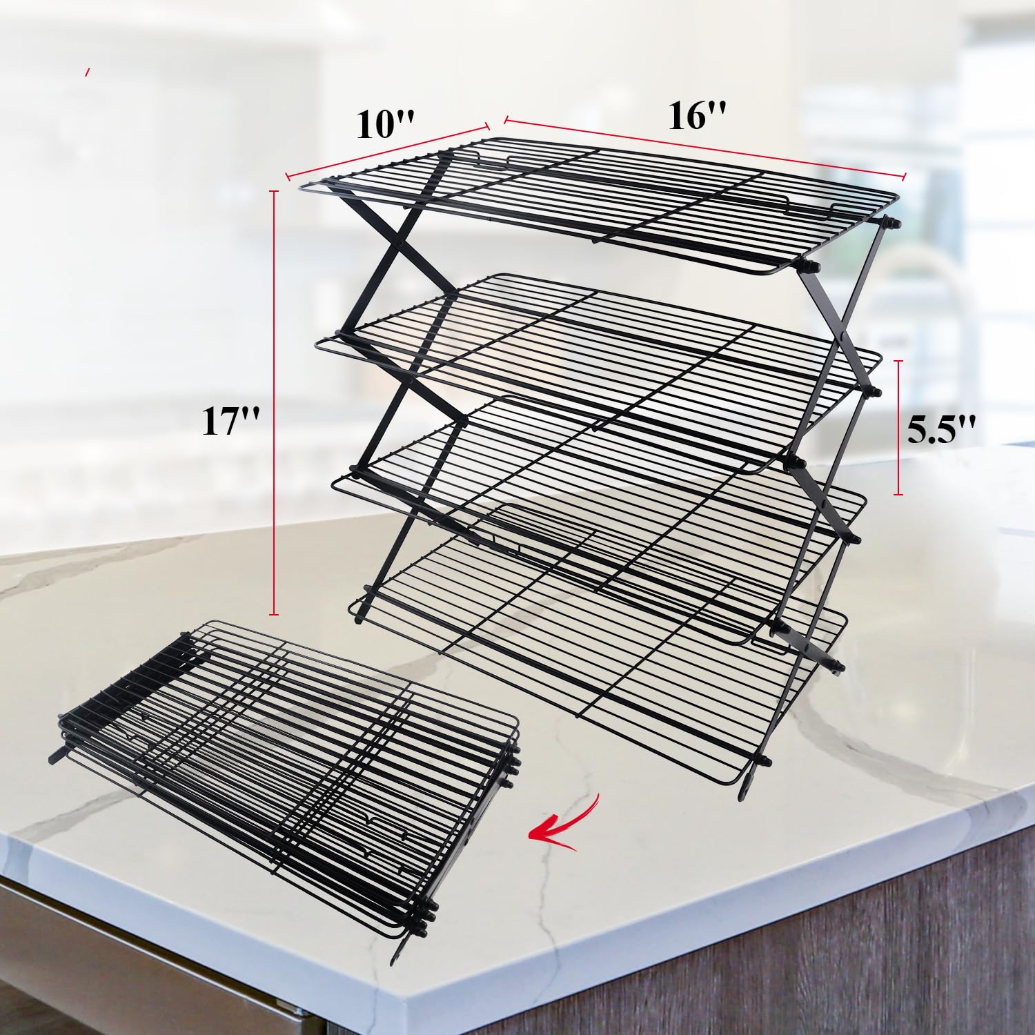 Arbelle side view of legs showing sturdy support and stable cooling performance