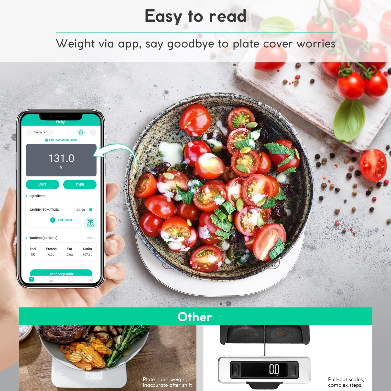 arboleaf weighing a bowl of oats to demonstrate portion control benefit