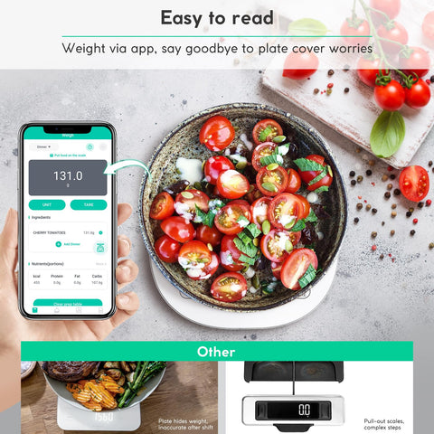 arboleaf weighing a bowl of oats to demonstrate portion control benefit