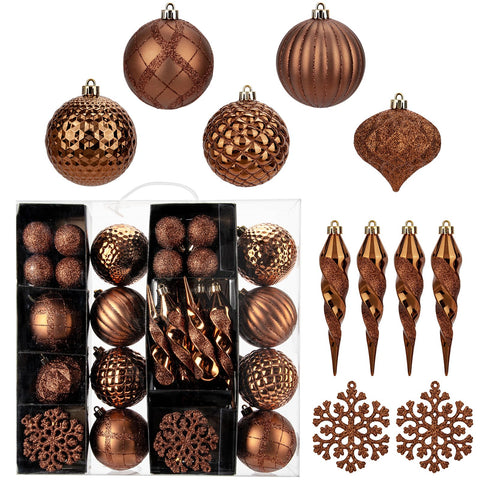 Arborus bronze ornament set front view showing variety and easy storage benefit