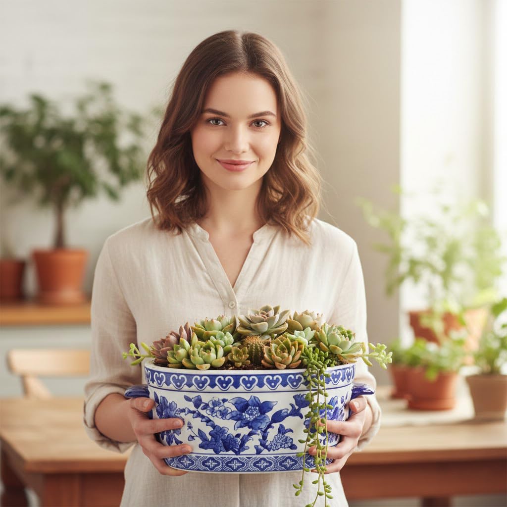 Arborus small and large planters side-by-side showing scale options for decorating