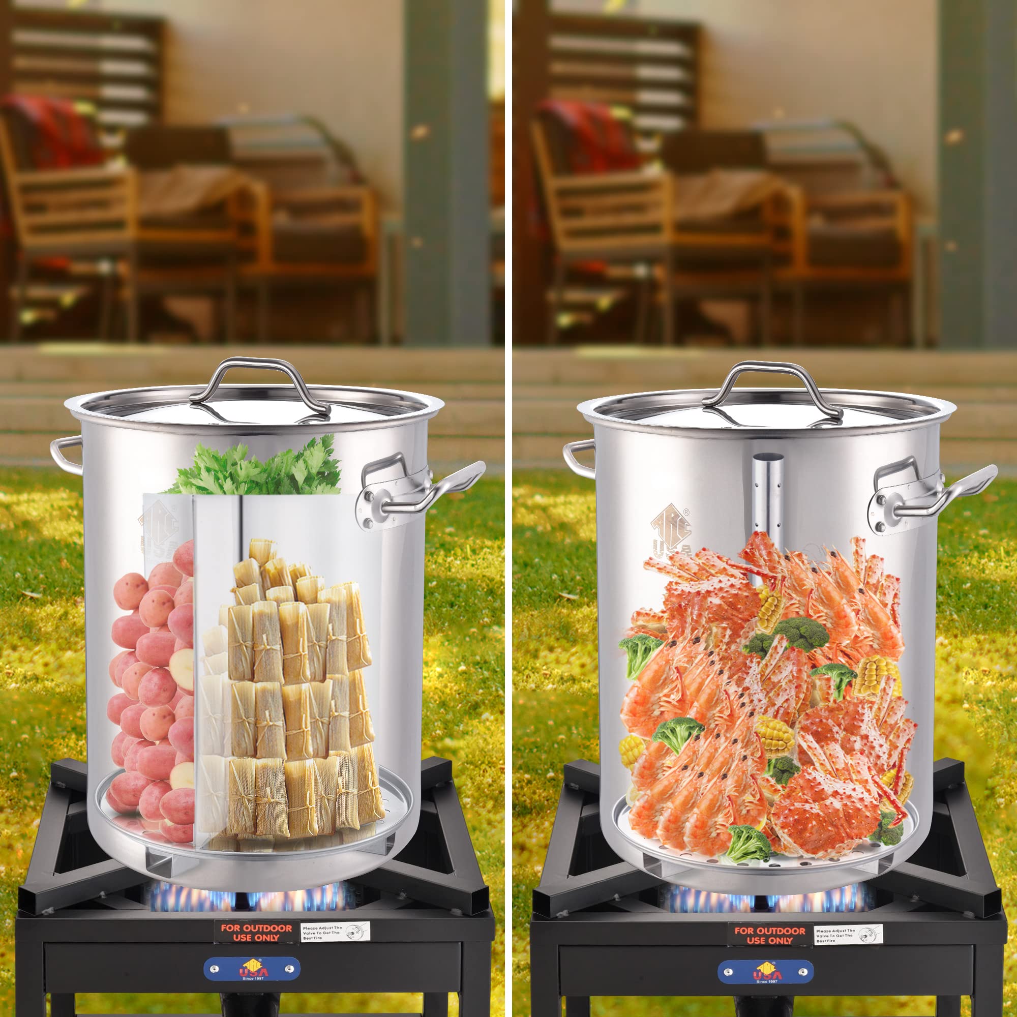 ARC clean stainless interior detail for easy cleanup and durability