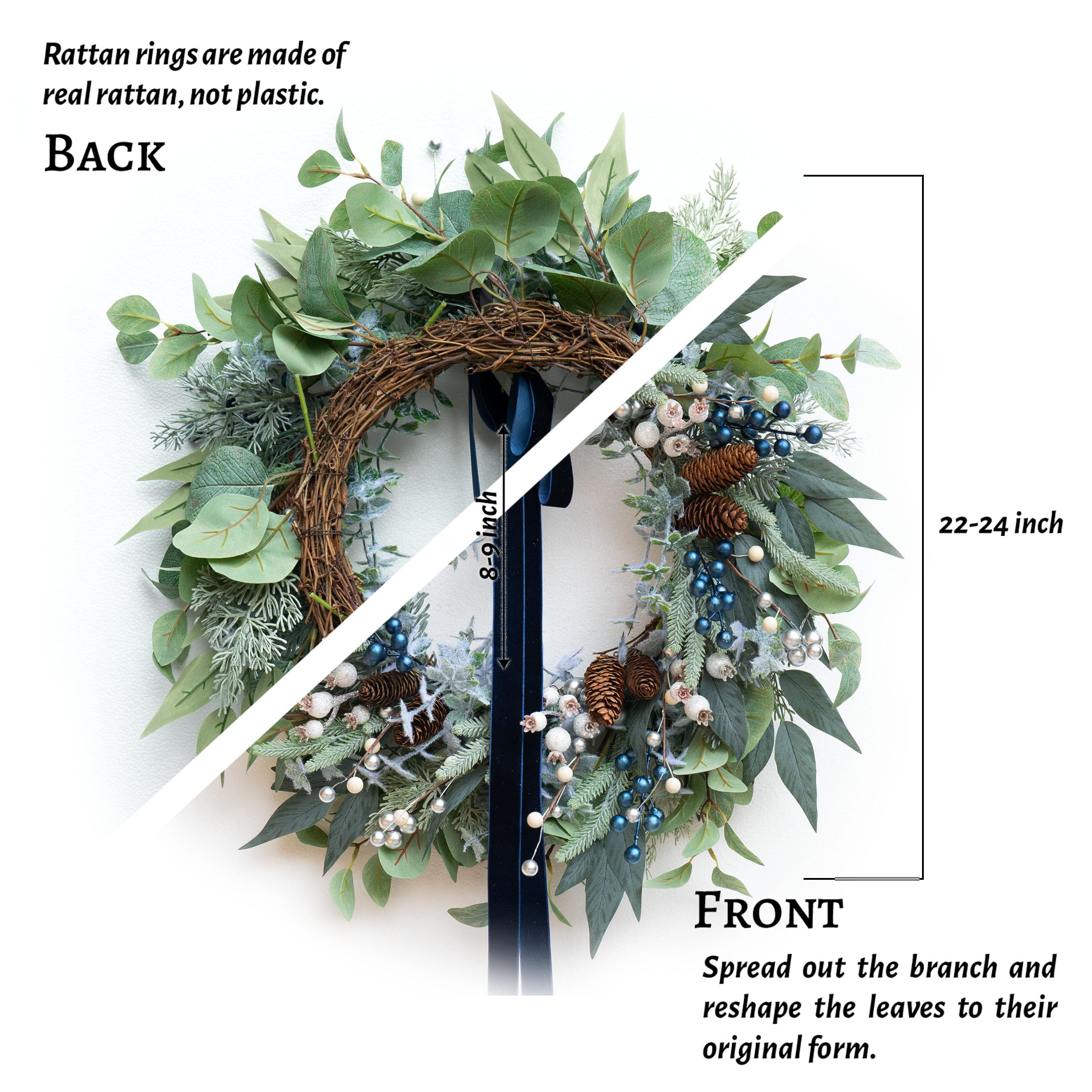 ArcadiaArt black ribbon and grapevine edge detail giving a refined, finished appearance