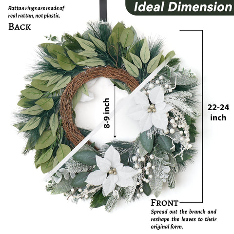 ArcadiaArt side profile illustrating wreath thickness and durable construction
