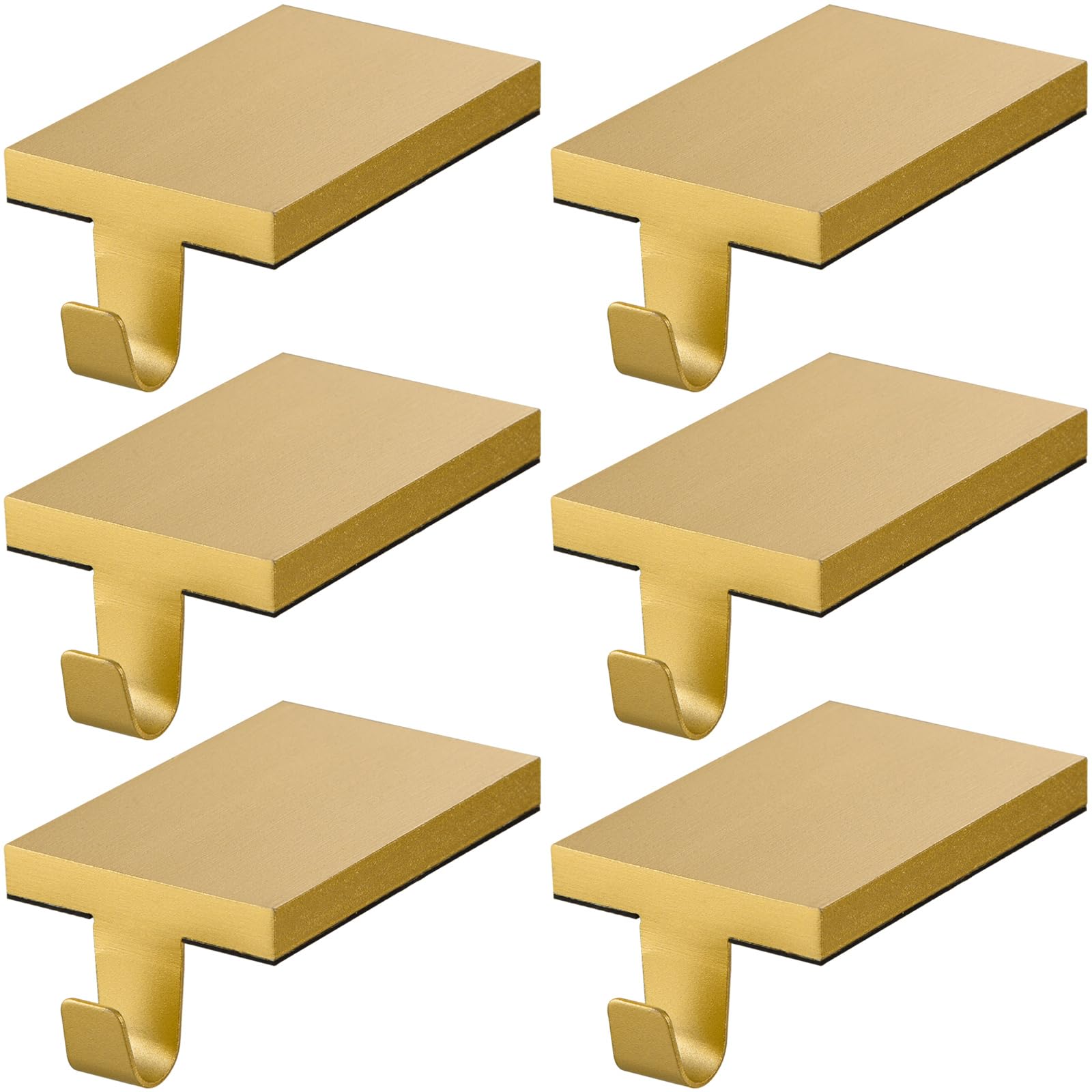 ARCHCRTC front view of two gold stocking holders showing neat placement and stability