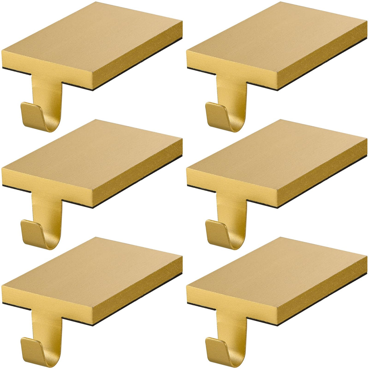 ARCHCRTC front view of two gold stocking holders showing neat placement and stability