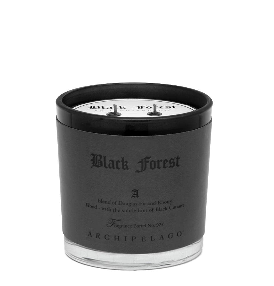 Archipelago Botanicals front packaging showing matte black jar and elegant label, enhances decor