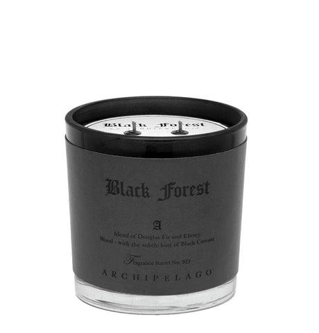 Archipelago Botanicals front packaging showing matte black jar and elegant label, enhances decor