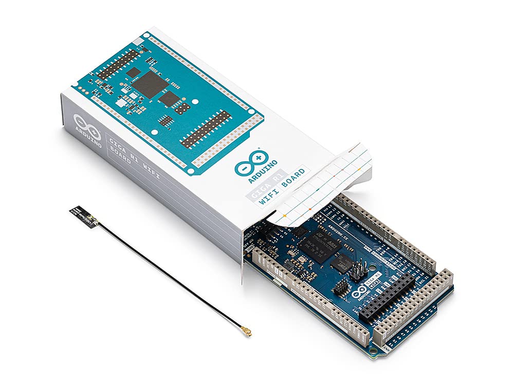 Arduino Giga R1 WiFi closeup of dual‑core processor area highlighting performance