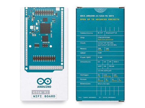 Arduino Giga R1 WiFi mounted in a robot demonstrating low‑latency control benefits
