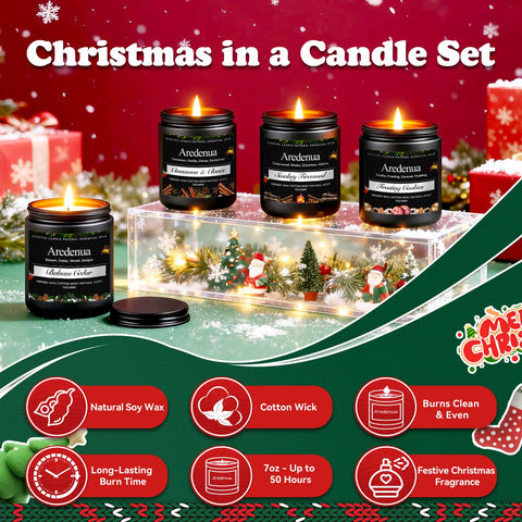 Aredenua cinnamon cloves candle burning in kitchen adding warm spice