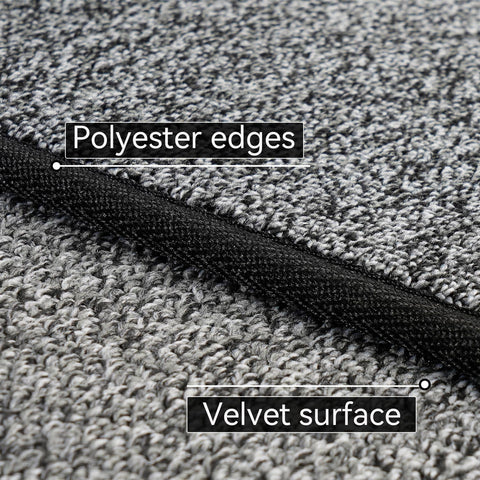AREDO closeup of faux-wool fibers highlighting soft texture and comfort underfoot