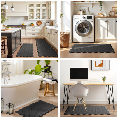 Arenarug lifestyle shot in modern farmhouse kitchen showing durable design