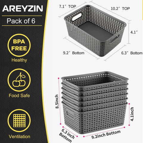 AREYZIN woven-texture detail highlighting durable plastic weave and clean look