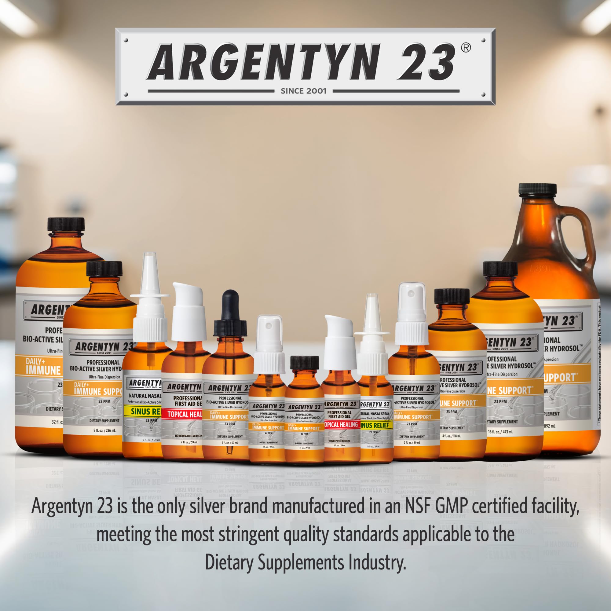 Argentyn 23 on a kitchen counter in lifestyle scene suggesting everyday wellness integration