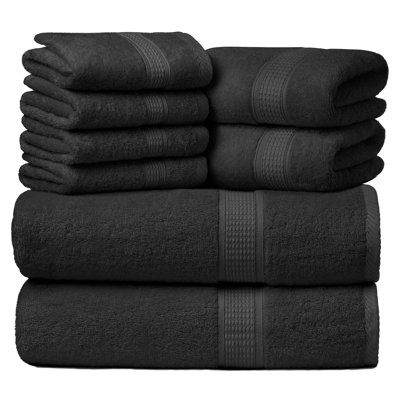 Ariv grey towel set front packaging showing contents and soft look