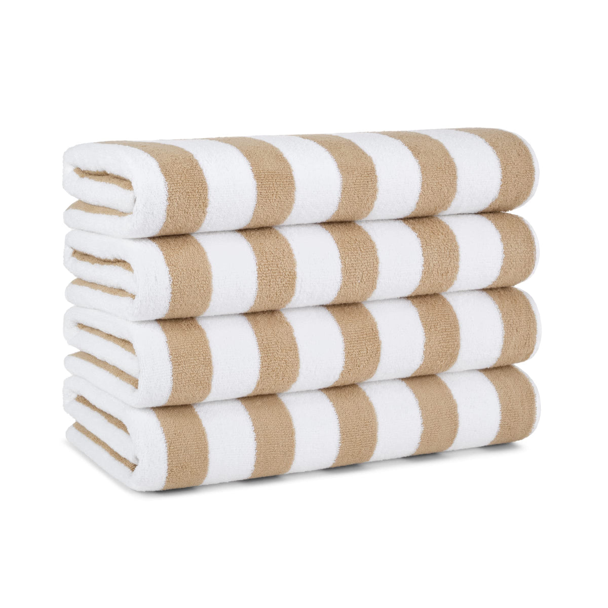 Arkwright Cali Cabana front view showing four towels and vibrant stripes for easy identification
