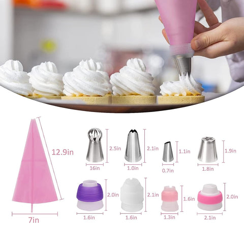 ARNISION close-up of 48 numbered piping tips showing fine detail and precision benefits