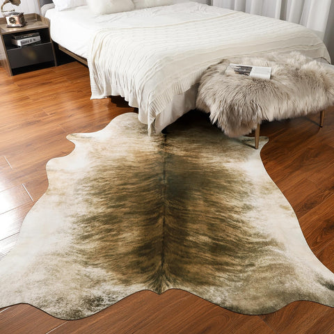 AROGAN rug placed at bedside adding softness and quick styling impact